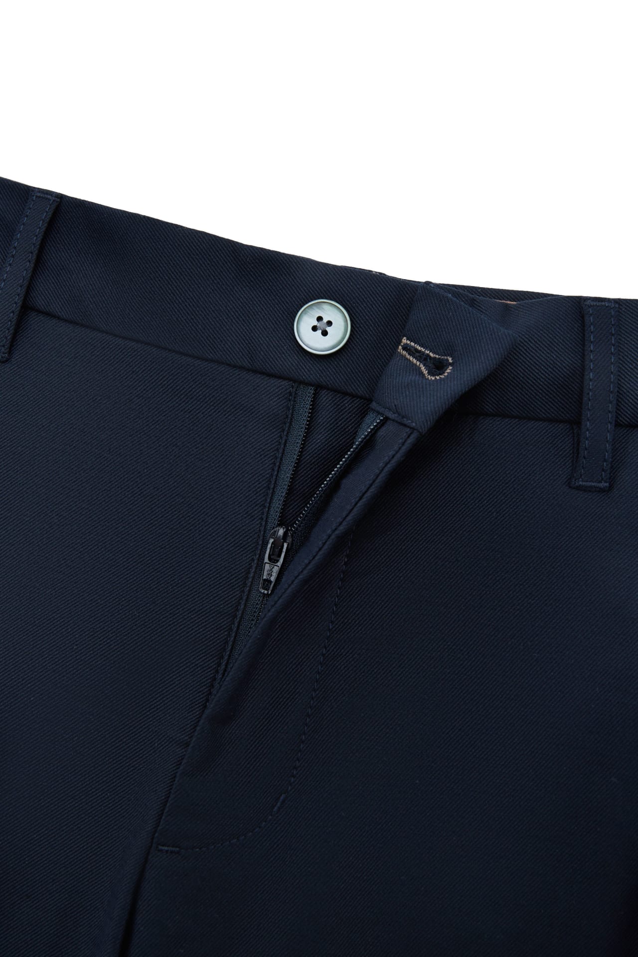 Cotton Blend Stretch Twill Slim Tapered Fit Casual Pants
