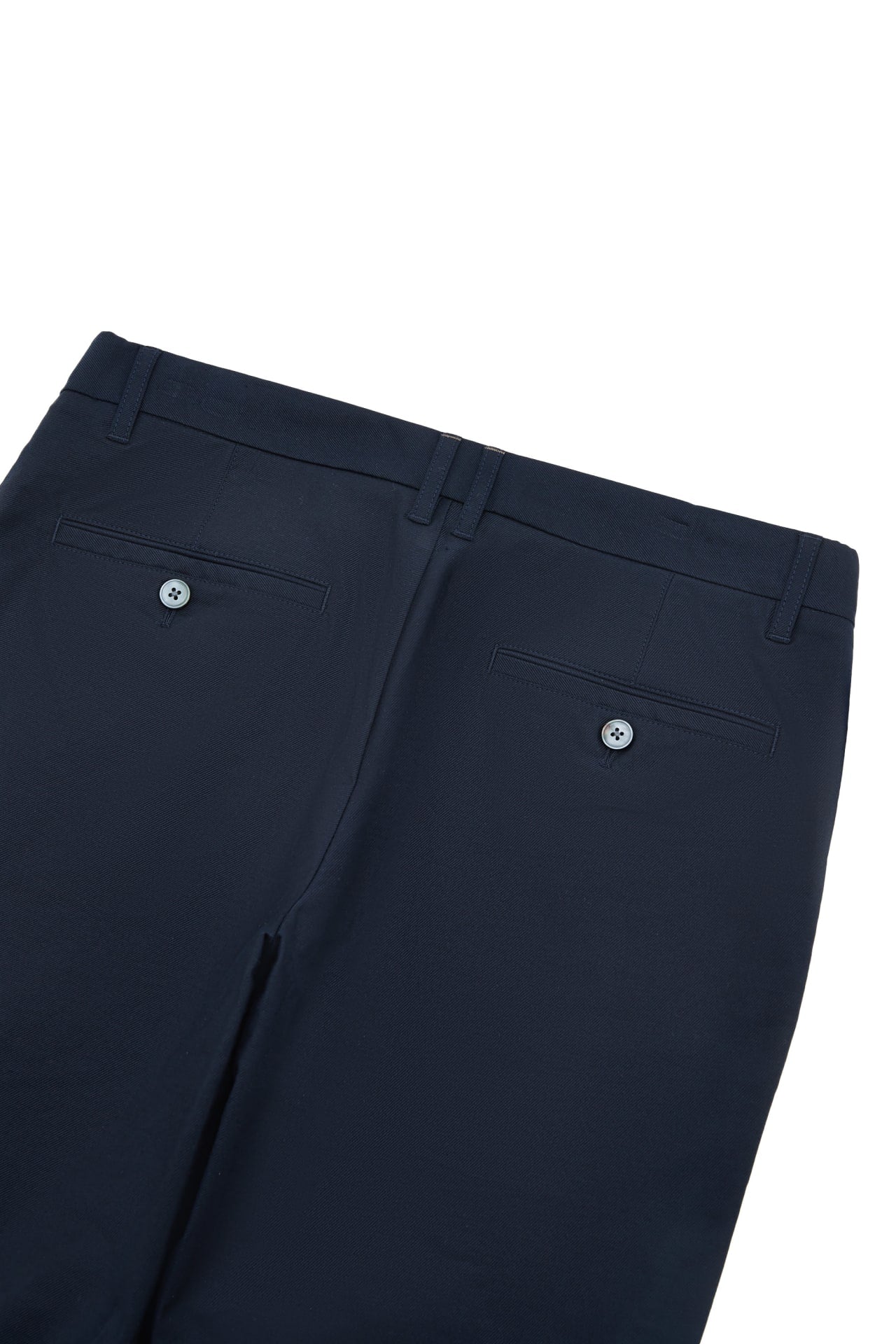 Cotton Blend Stretch Twill Slim Tapered Fit Casual Pants