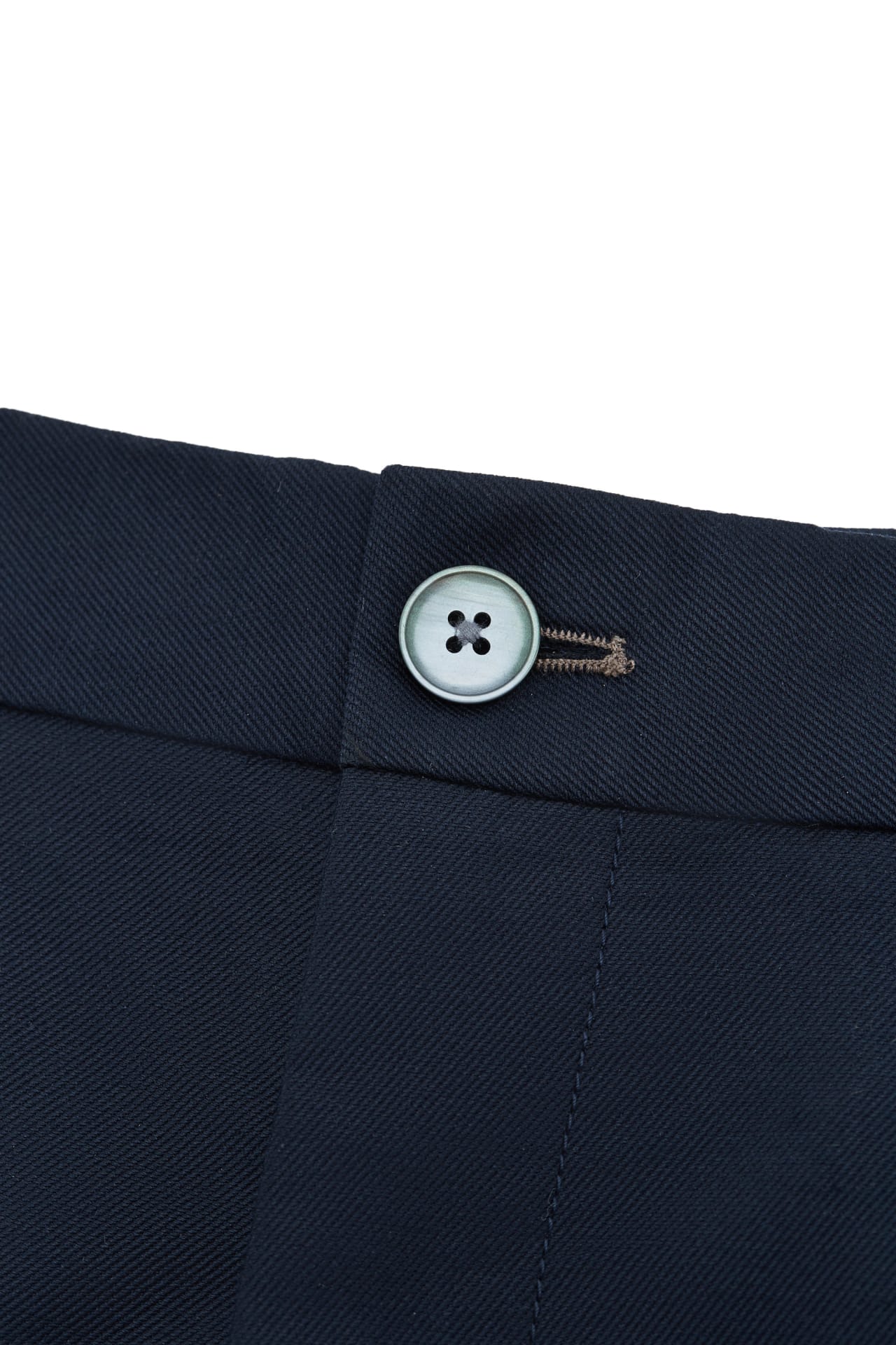 Cotton Blend Stretch Twill Slim Tapered Fit Casual Pants