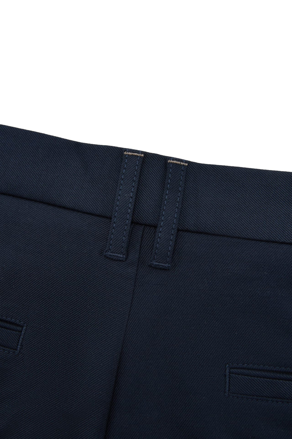 Cotton Blend Stretch Twill Slim Tapered Fit Casual Pants