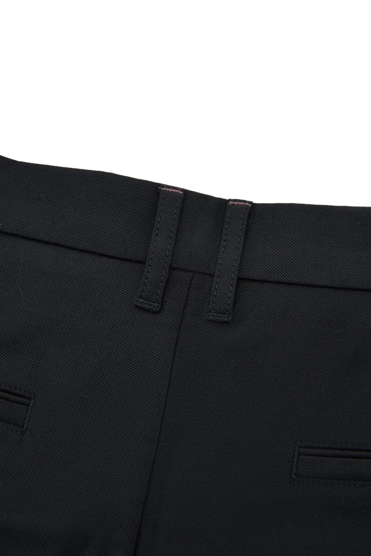 Cotton Blend Stretch Twill Slim Tapered Fit Casual Pants