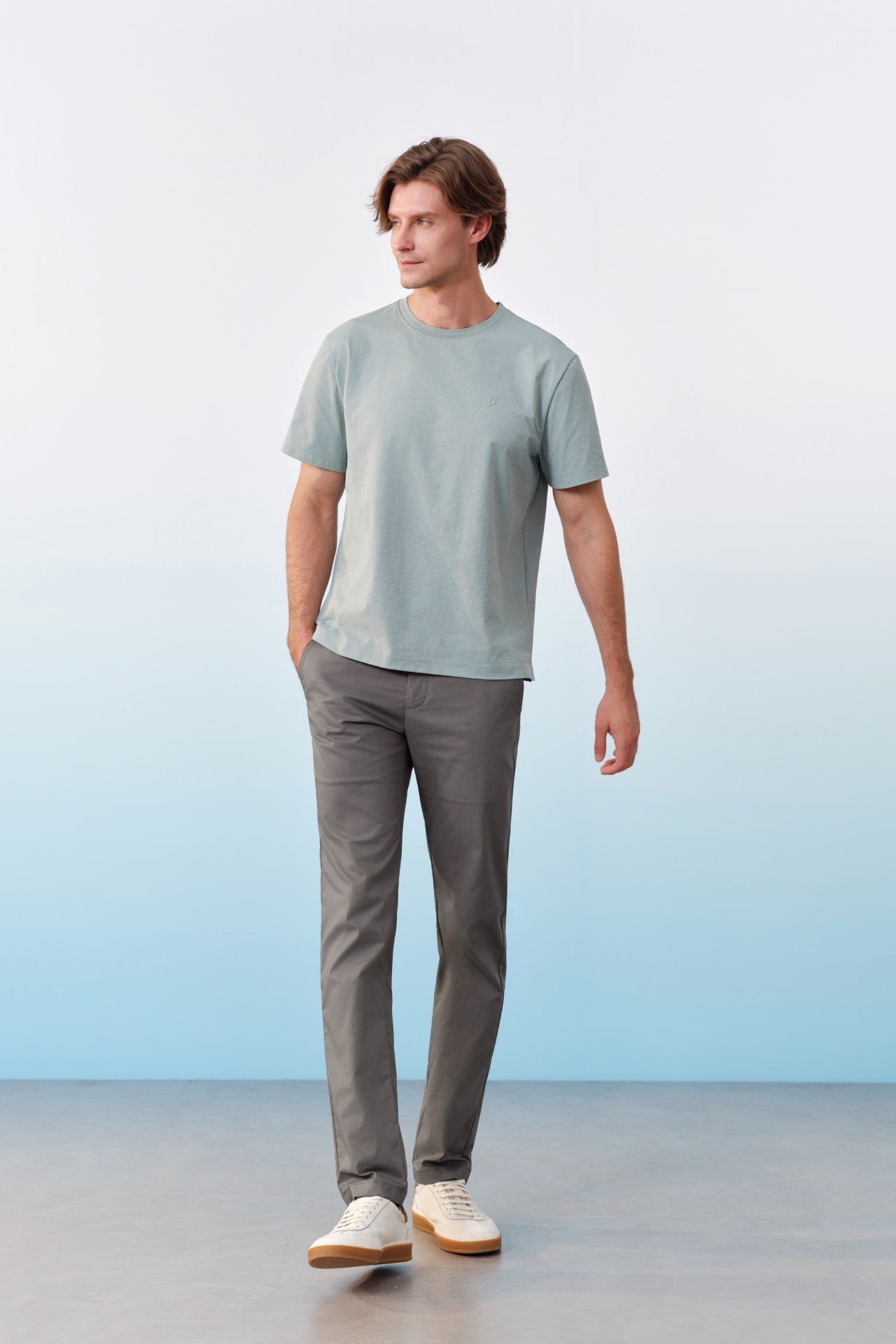 Cool Touch Cotton Blend Stretch Extra Slim Fit Casual Pants