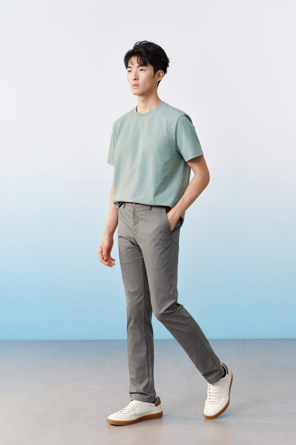 Cool Touch Cotton Blend Stretch Extra Slim Fit Casual Pants