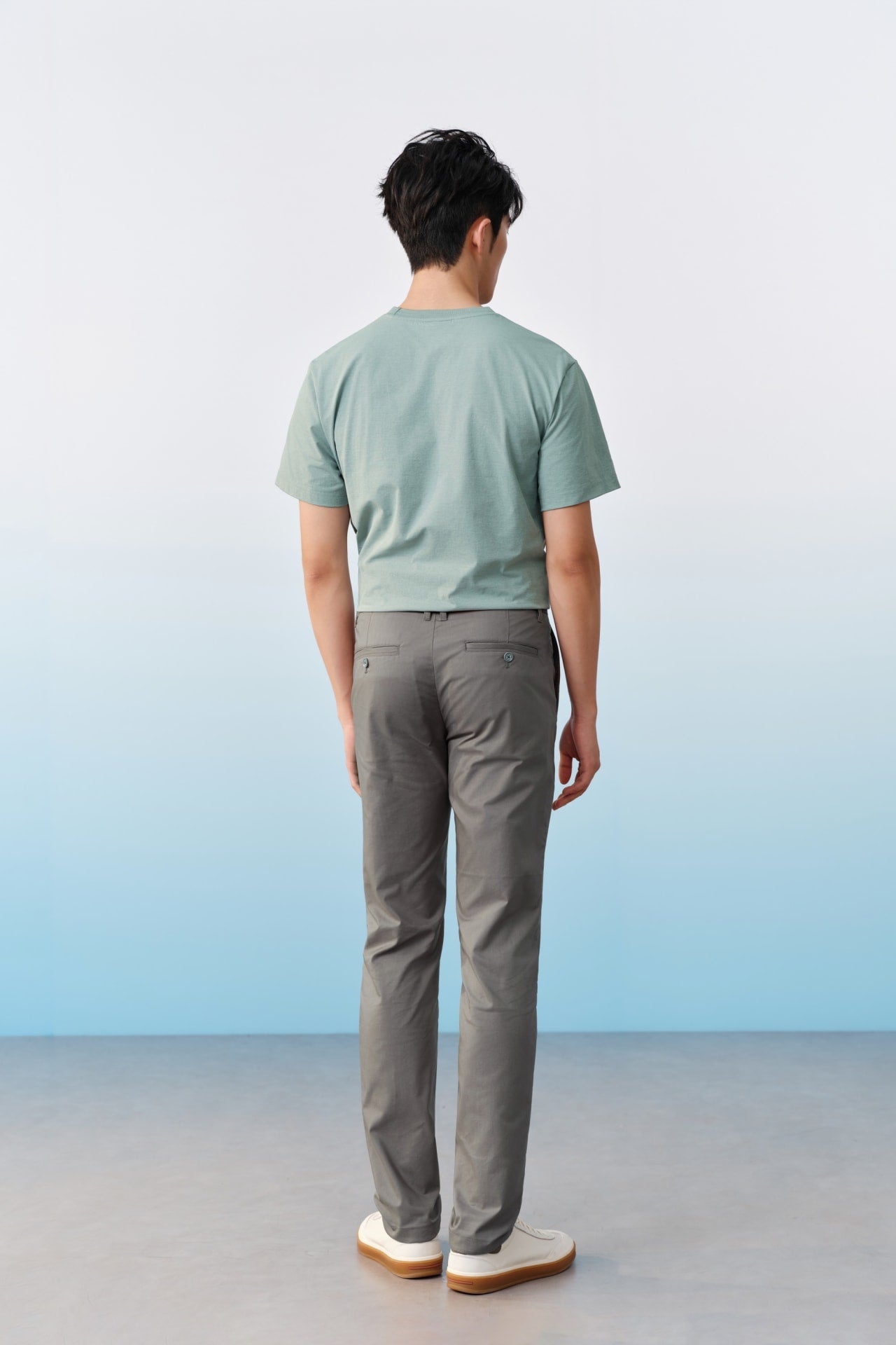 Cool Touch Cotton Blend Stretch Extra Slim Fit Casual Pants