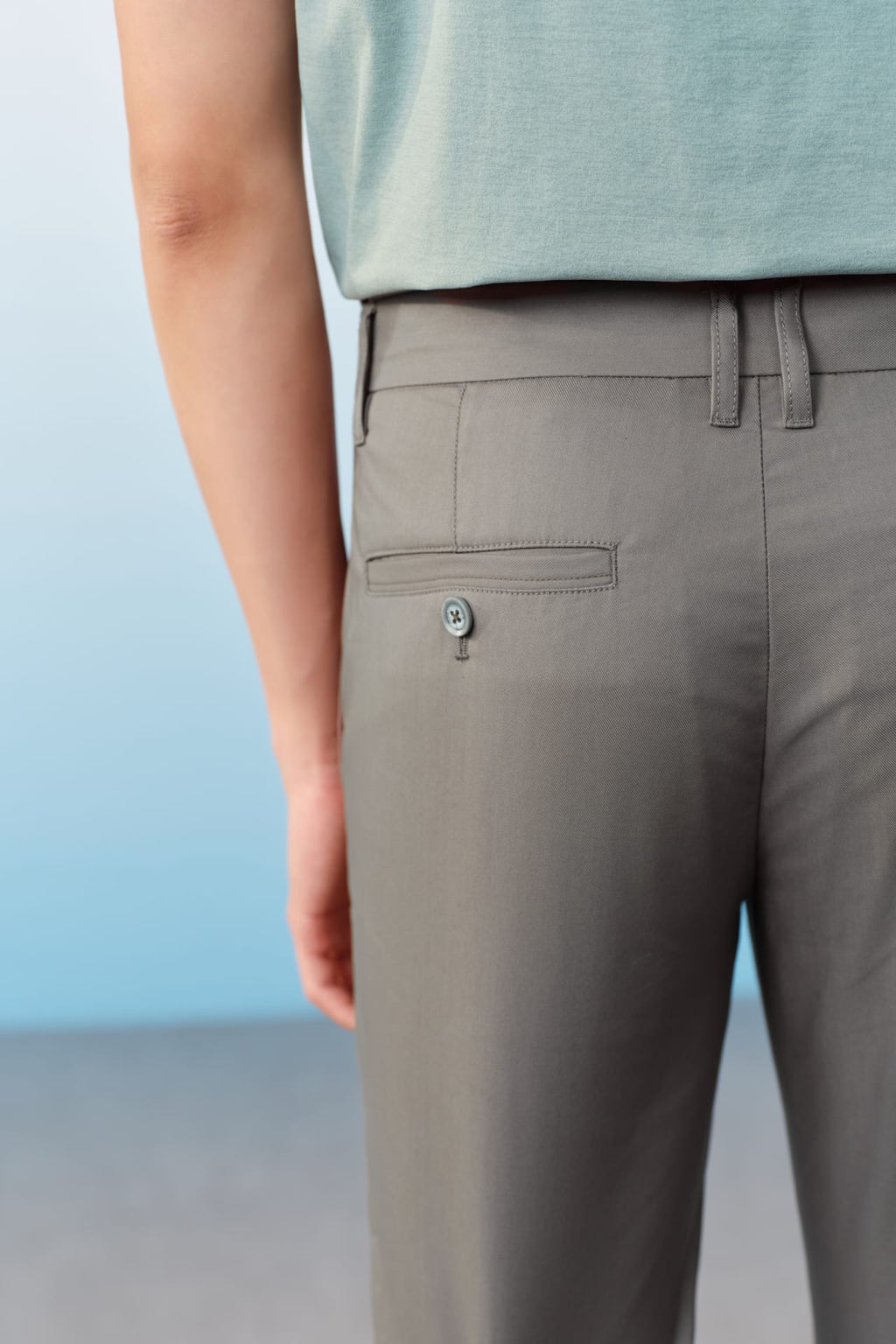 Cool Touch Cotton Blend Stretch Extra Slim Fit Casual Pants
