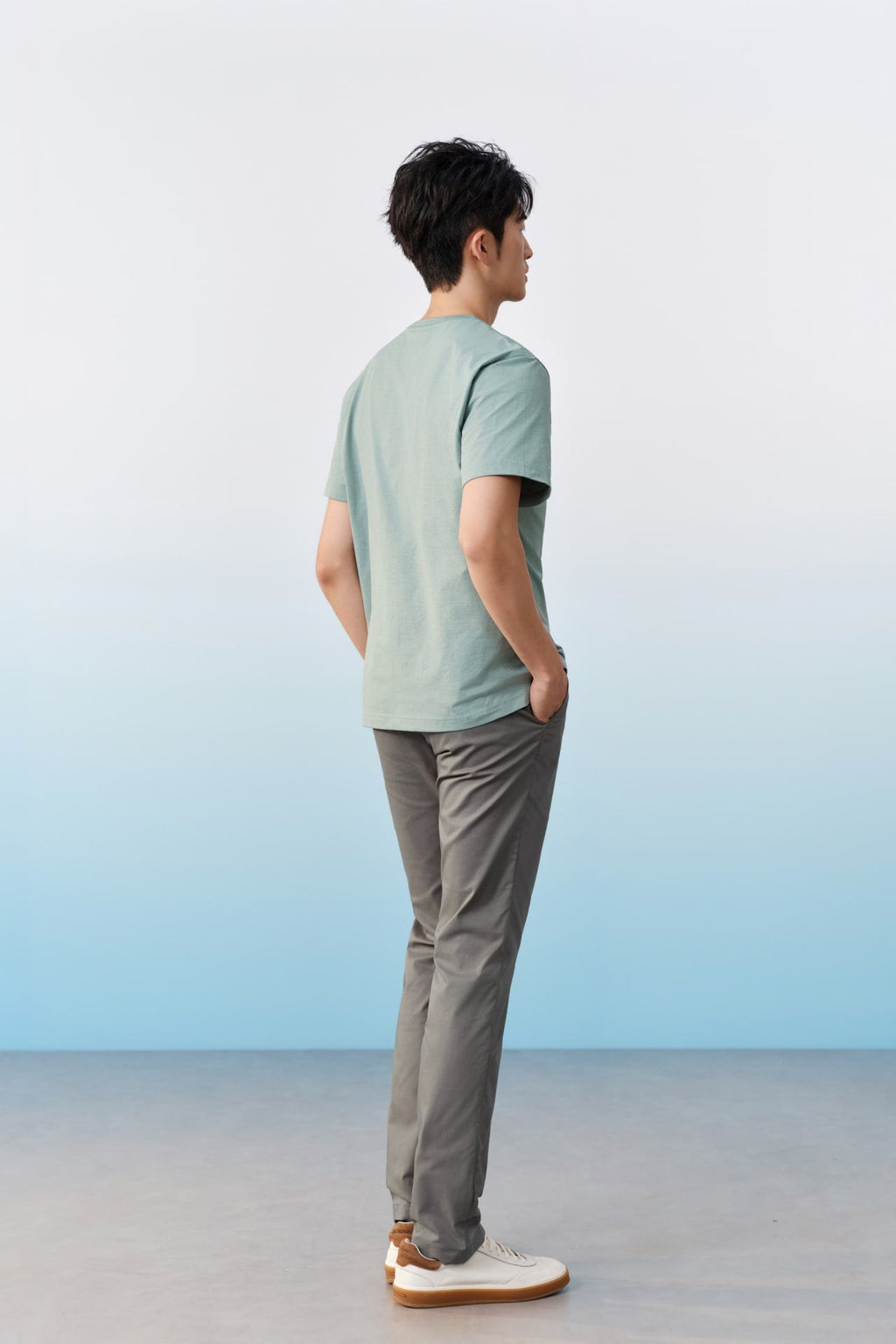 Cool Touch Cotton Blend Stretch Extra Slim Fit Casual Pants