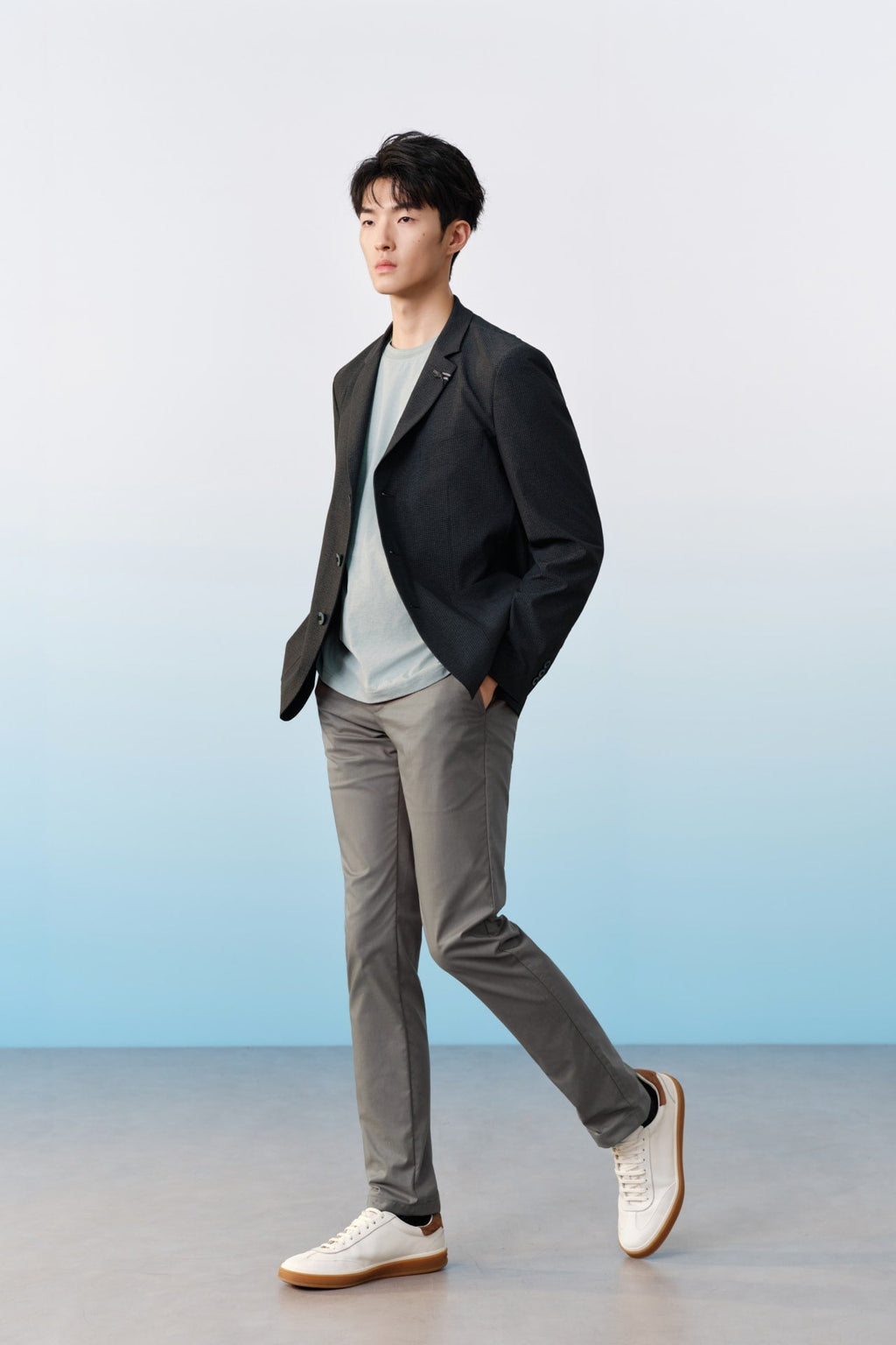 Cool Touch Cotton Blend Stretch Extra Slim Fit Casual Pants