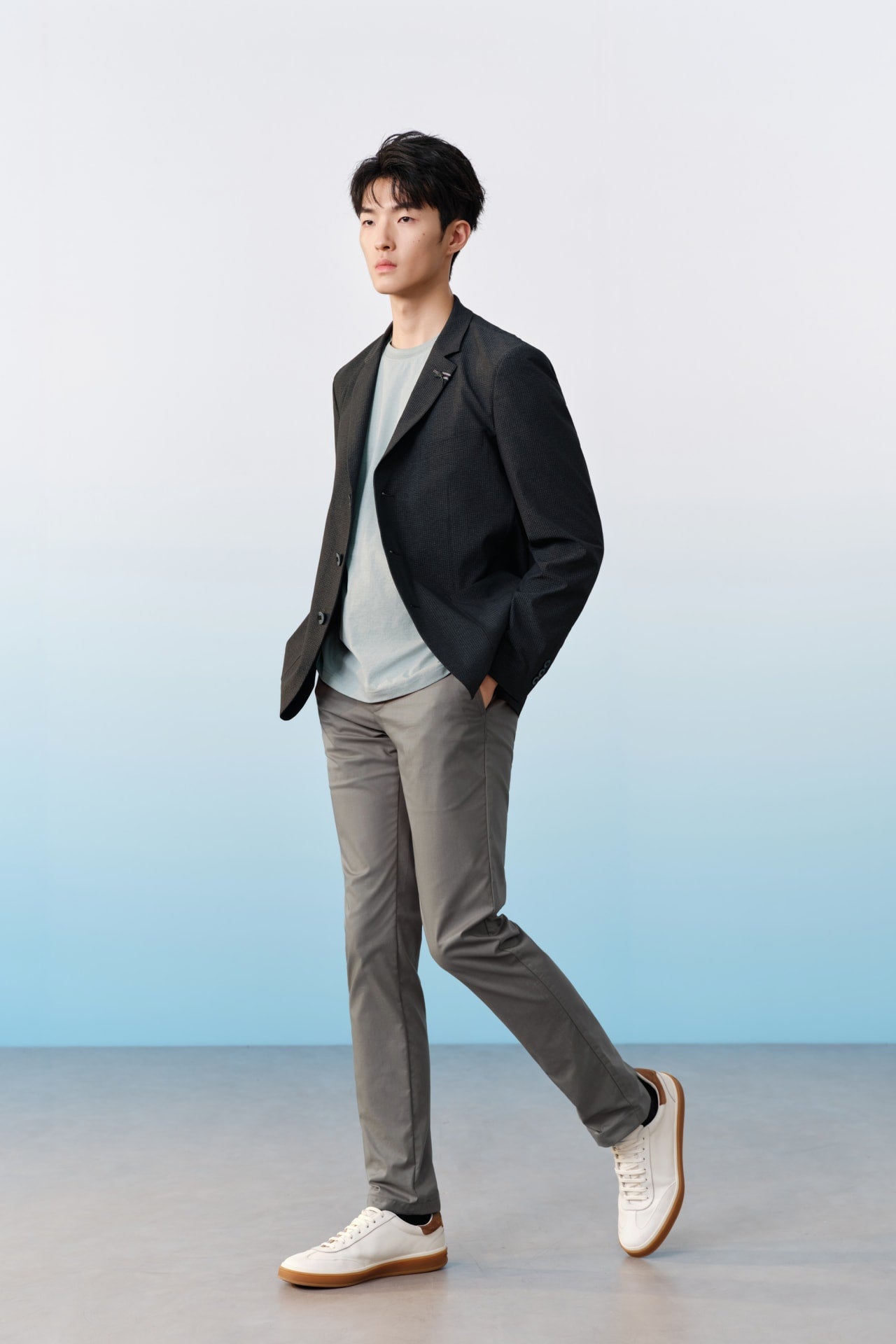 Cool Touch Cotton Blend Stretch Extra Slim Fit Casual Pants