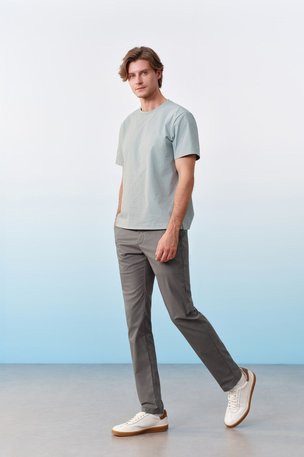 Cool Touch Cotton Blend Stretch Extra Slim Fit Casual Pants