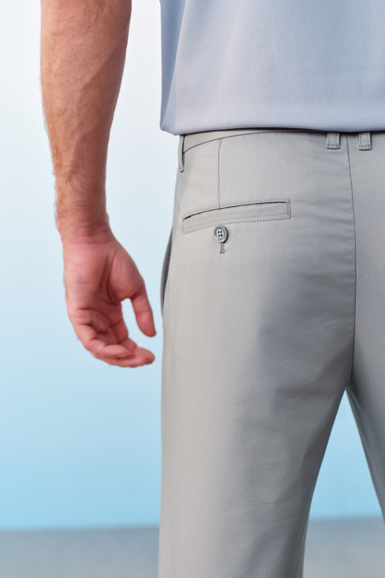 Cool Touch Cotton Blend Stretch Extra Slim Fit Casual Pants