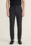 Stain Resistance Cotton Blend Stretch Twill Slim Tapered Fit Casual Pants