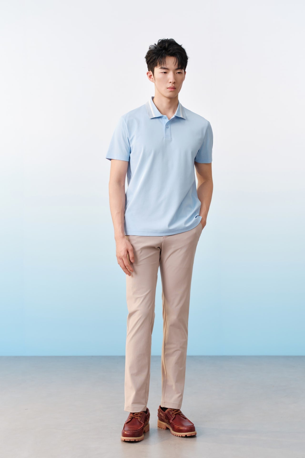 Multi-Way Stretch Poly Knit Ottoman Slim Tapered Fit Casual Pants