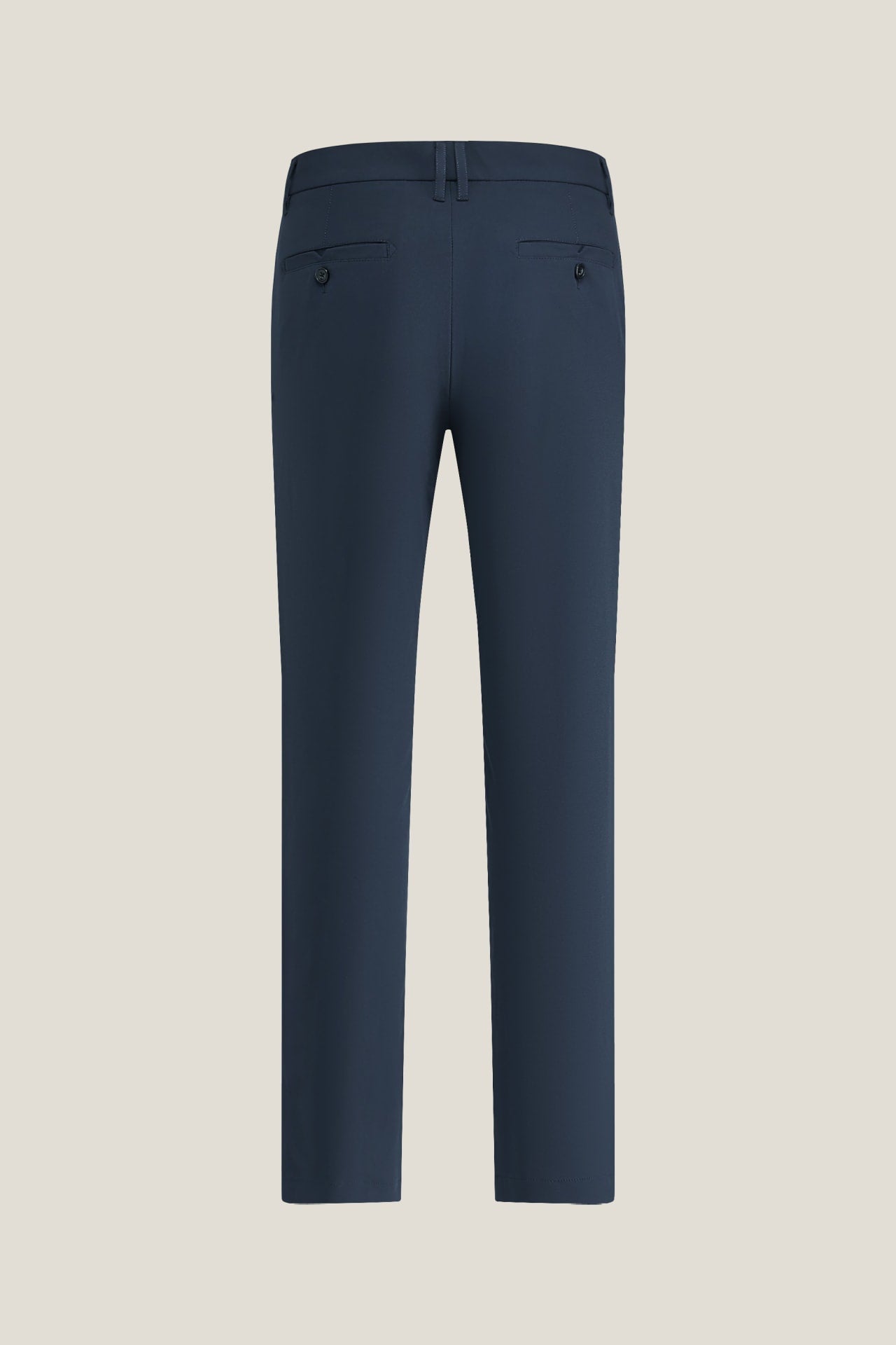 Multi-Way Stretch Poly Knit Ottoman Slim Tapered Fit Casual Pants