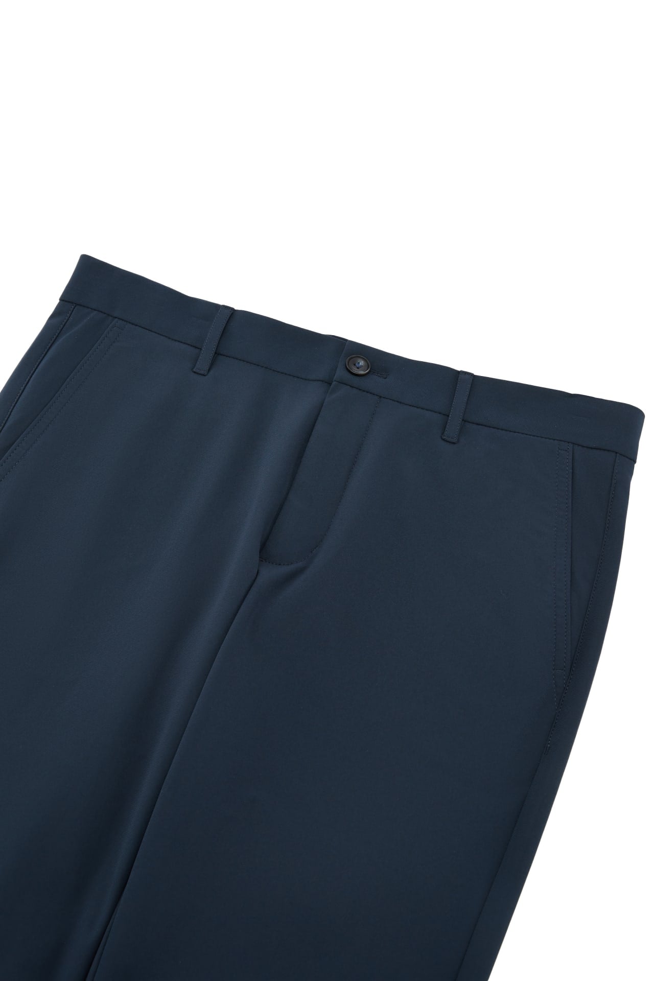 Multi-Way Stretch Poly Knit Ottoman Slim Tapered Fit Casual Pants