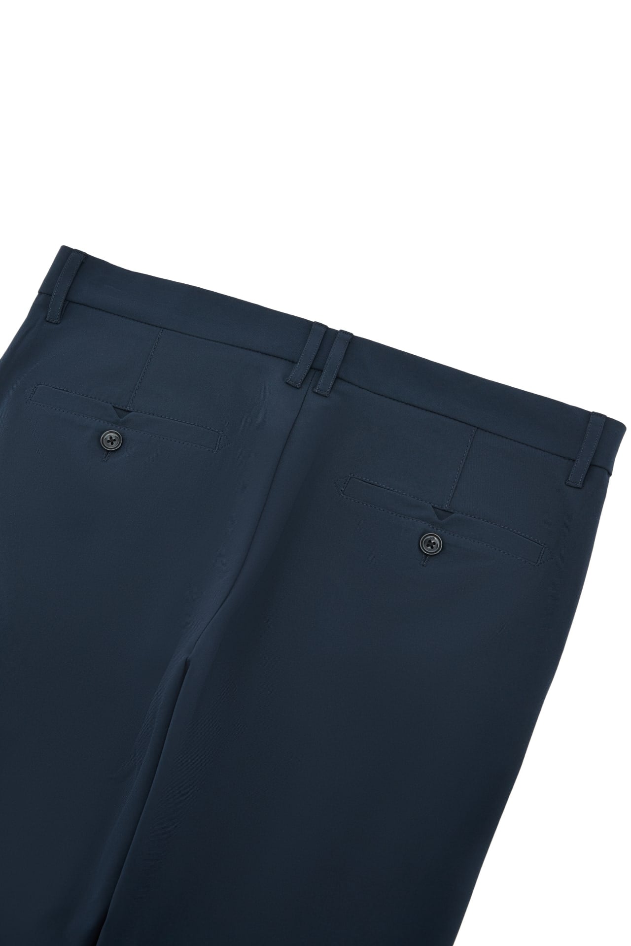 Multi-Way Stretch Poly Knit Ottoman Slim Tapered Fit Casual Pants