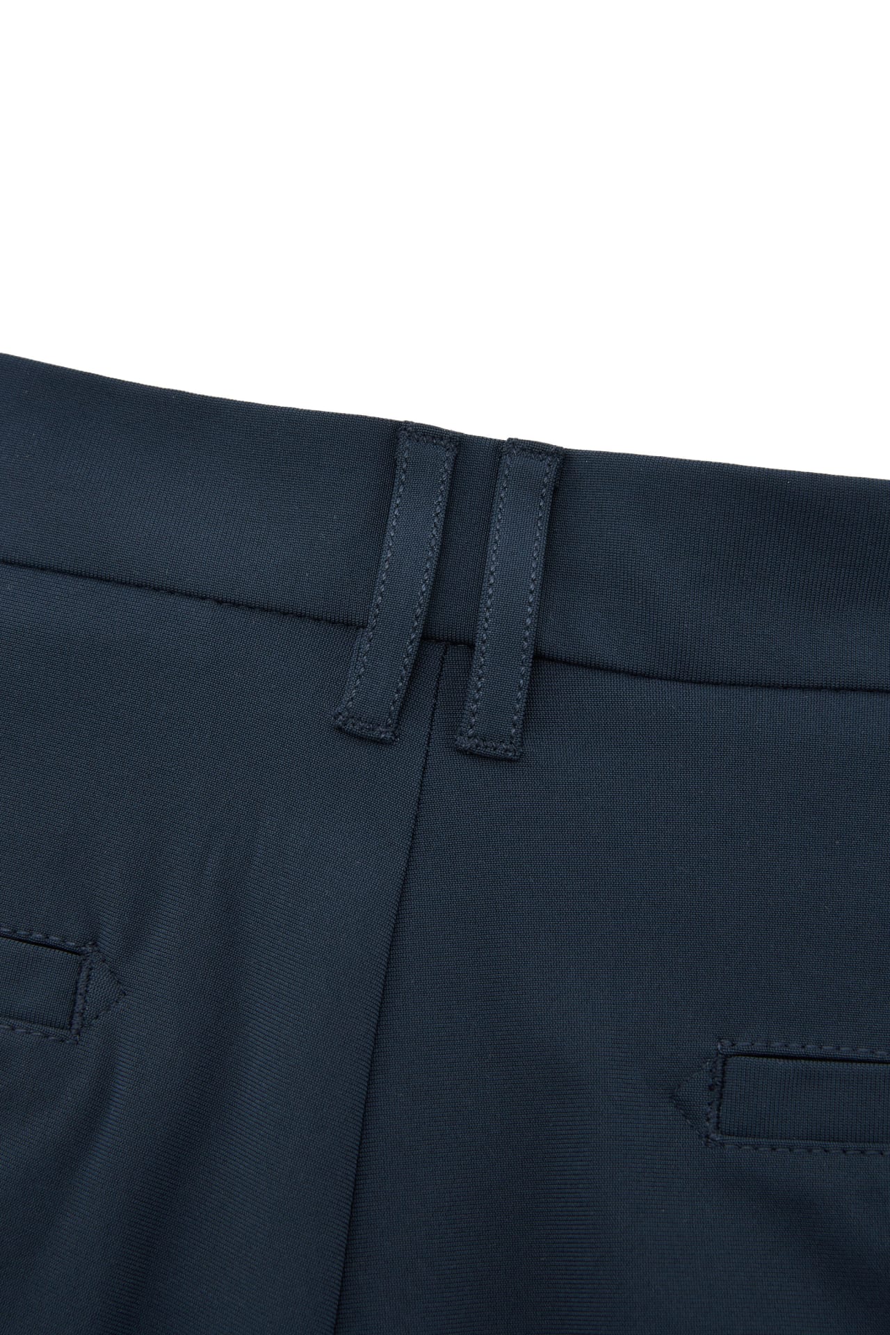 Multi-Way Stretch Poly Knit Ottoman Slim Tapered Fit Casual Pants