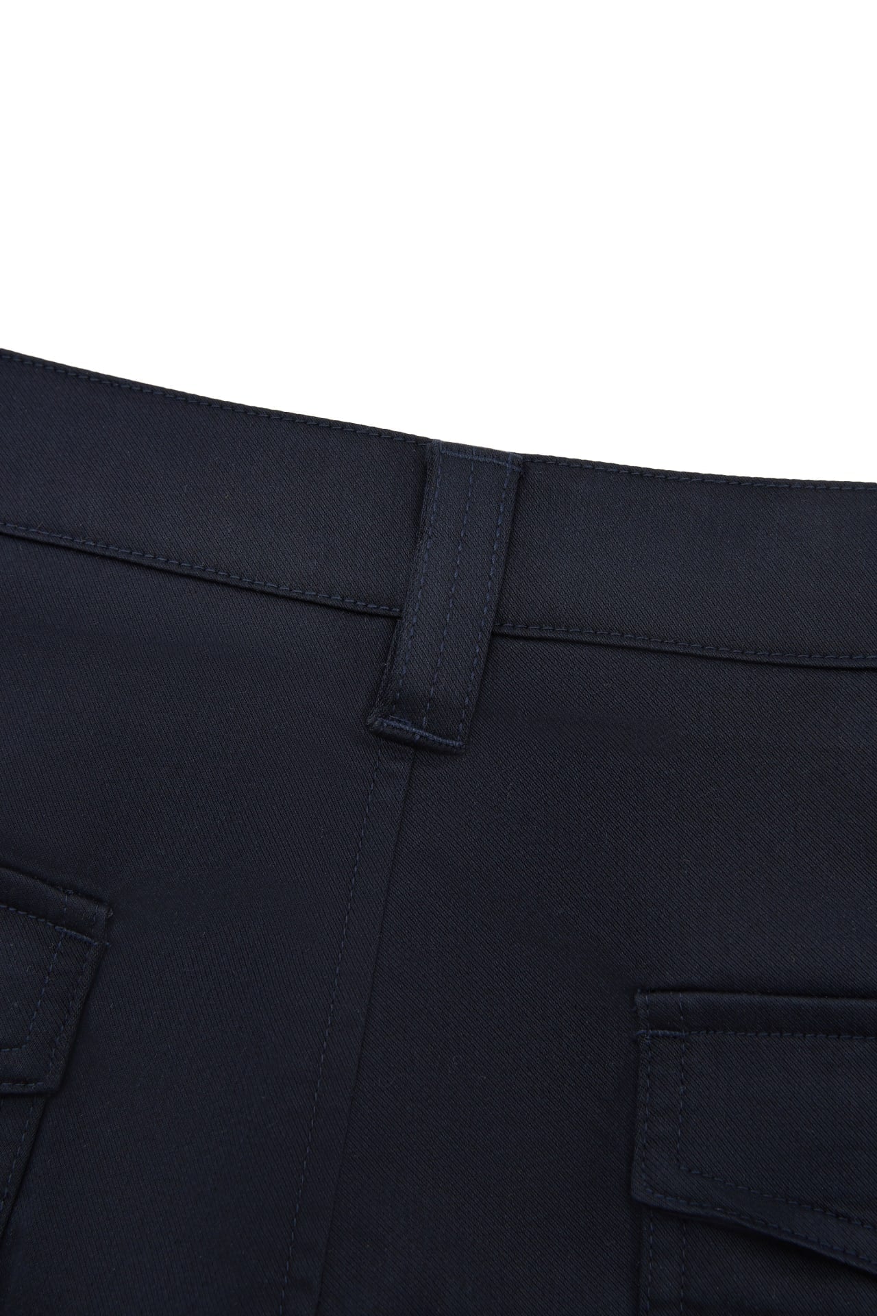 Lyocell Blend Twill Wide Straight Fit Casual Pants