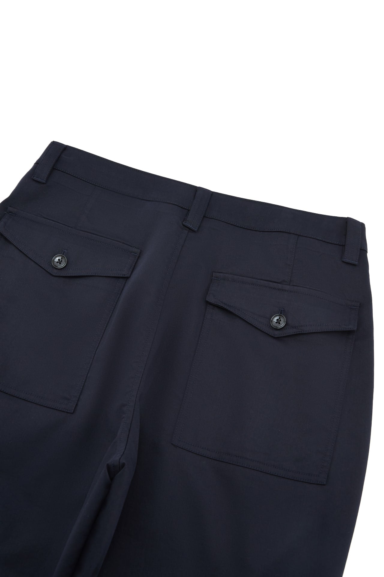 Lyocell Blend Twill Wide Straight Fit Casual Pants