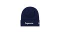 Supreme New Era Box Logo Beanie Washed Navy (FW21)