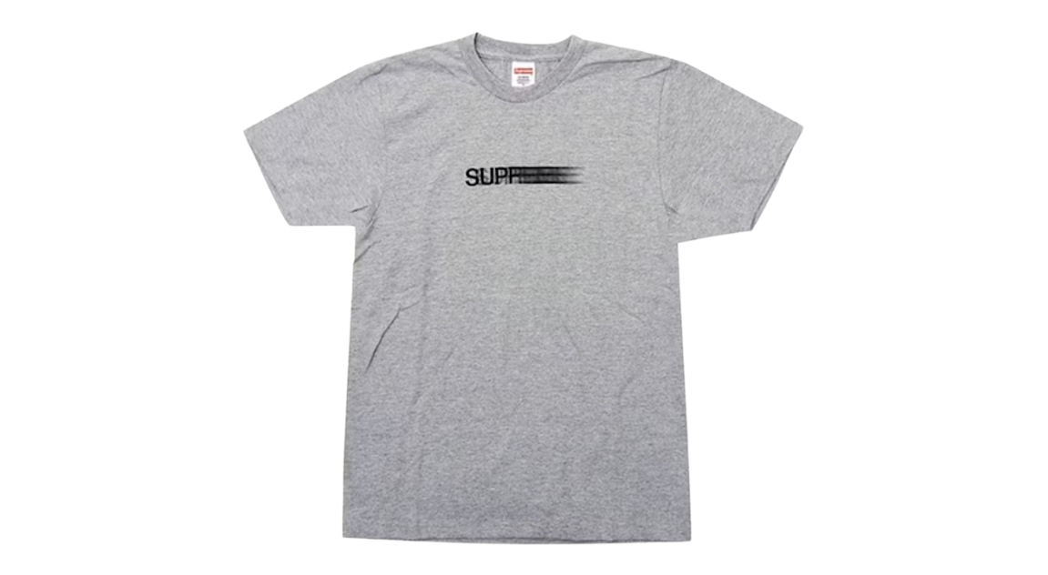 Supreme Motion Logo Tee Heather Grey (SS23)