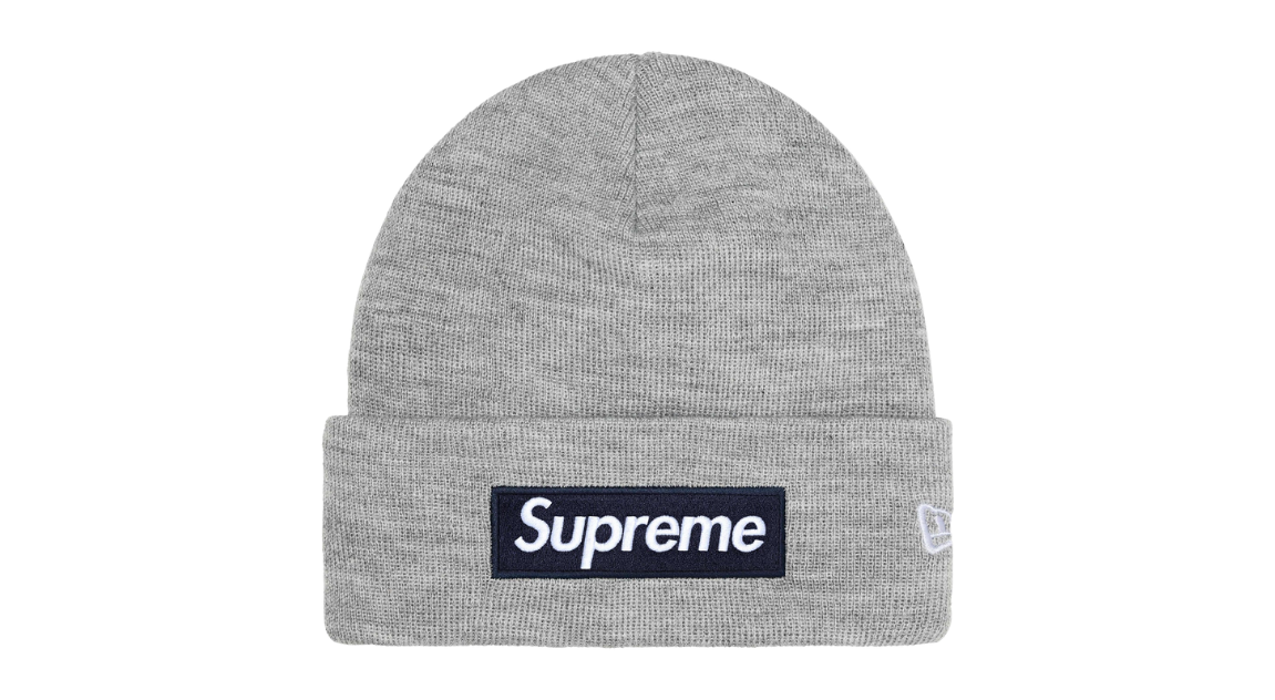 Supreme New Era Box Logo Beanie 'Grey' (FW25)