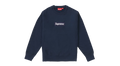 Supreme Box Logo Crewneck Navy (FW18) (P)
