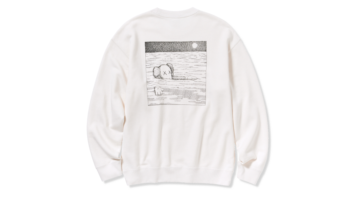 Kaws x Uniqlo UT Long Sleeve Artbook Sweatshirt White