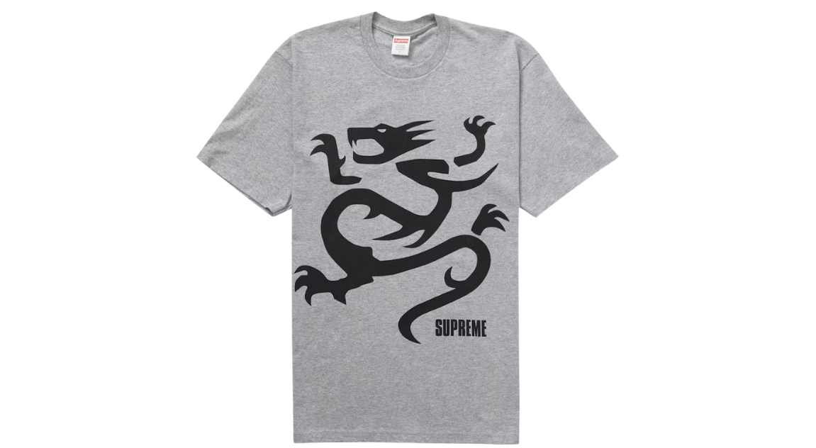 Supreme Mobb Deep Dragon Tee Heather Grey