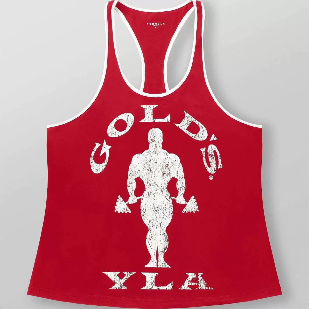YOUNG LA New Men's Tank Top Outdoor Running Training Sports Fitness Fast Drying Breathable Pure Cotton Printed Top