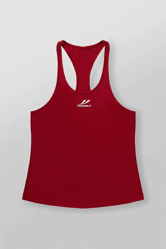 YOONGLA Summer Men's Fitness Shirt Sleeveless Tank Top Quick drying Stretch Sports Training Running High stretch Top