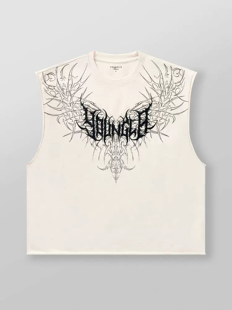 YOONGLA American Summer New Men's Tank Top, Jogger's Gym, Sports Fitness Sleeveless T-shirt Top