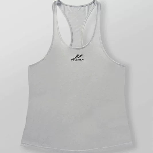 YOONGLA Summer Men's Fitness Shirt Sleeveless Tank Top Quick drying Stretch Sports Training Running High stretch Top