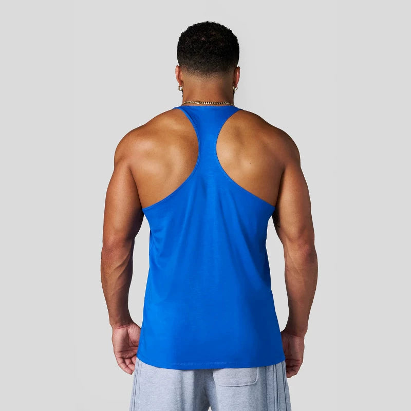 YOUNG Li American style new men's vest muscle sports fitness cotton print casual trend sleeveless T-shirt trend