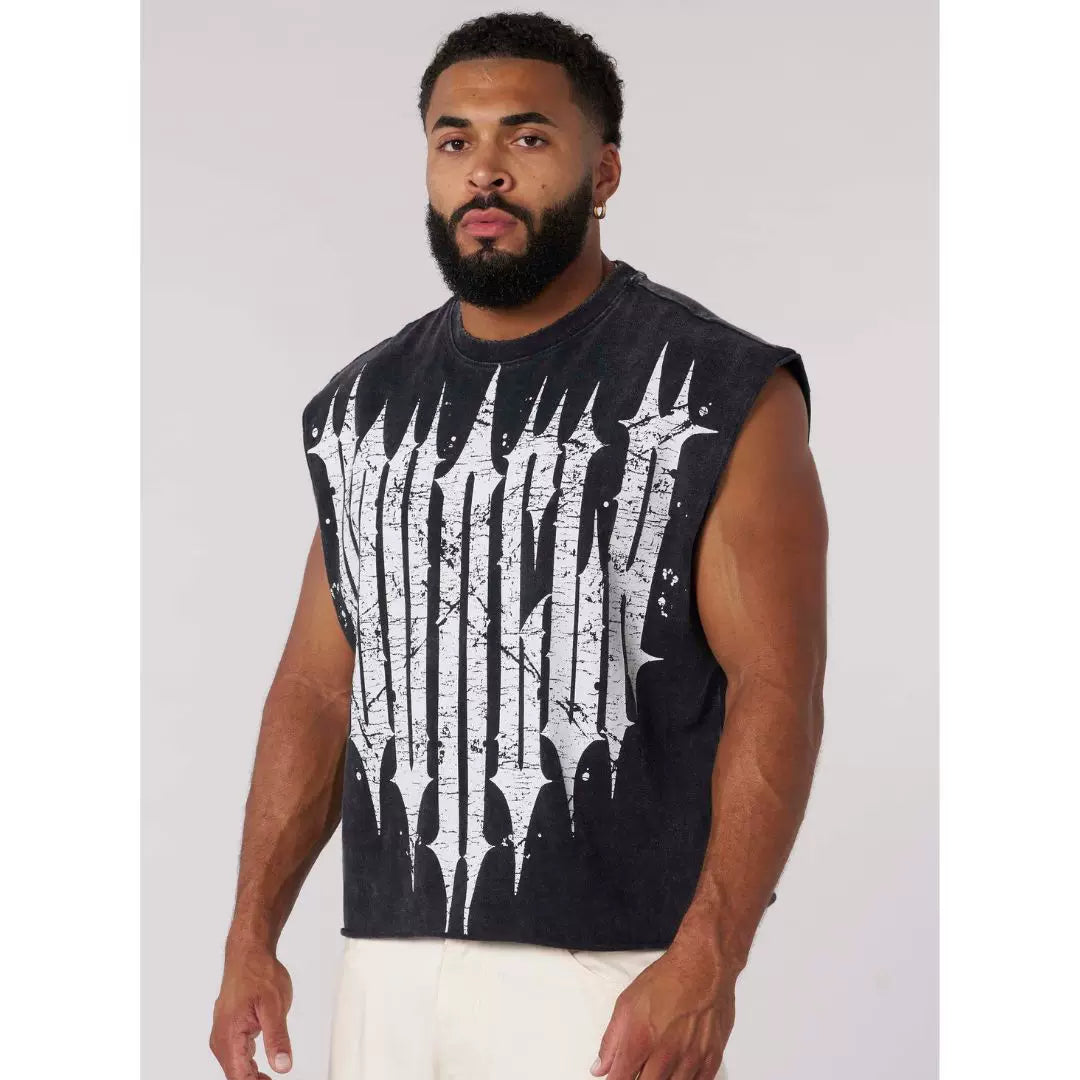YOONGLA American Summer New Men's Tank Top Jogger Fitness Fitness Sleeveless T-shirt Tank Top