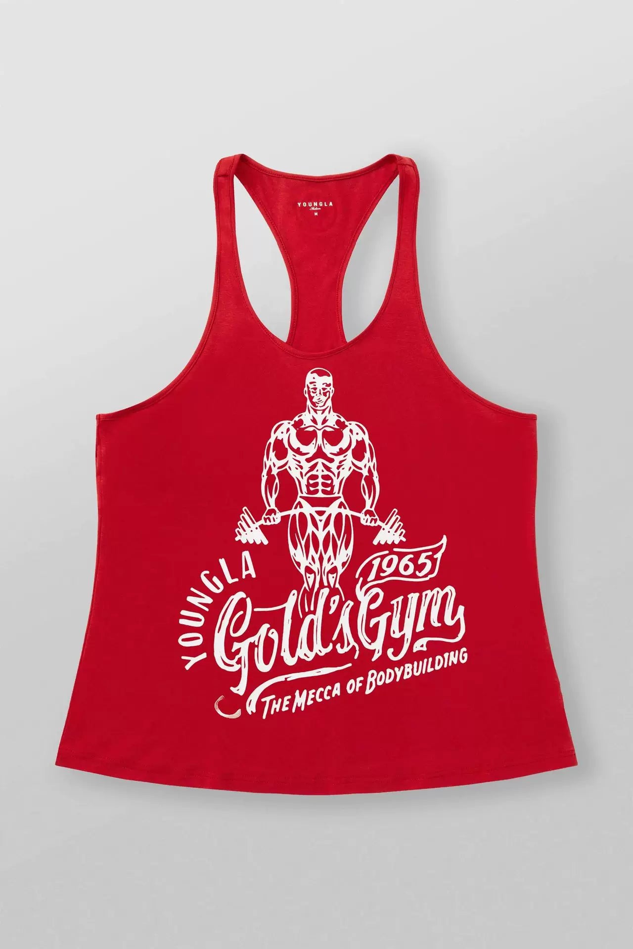 YOUNG LA New Men's Tank Top Outdoor Running Training Sports Fitness Fast Drying Breathable Pure Cotton Printed Top