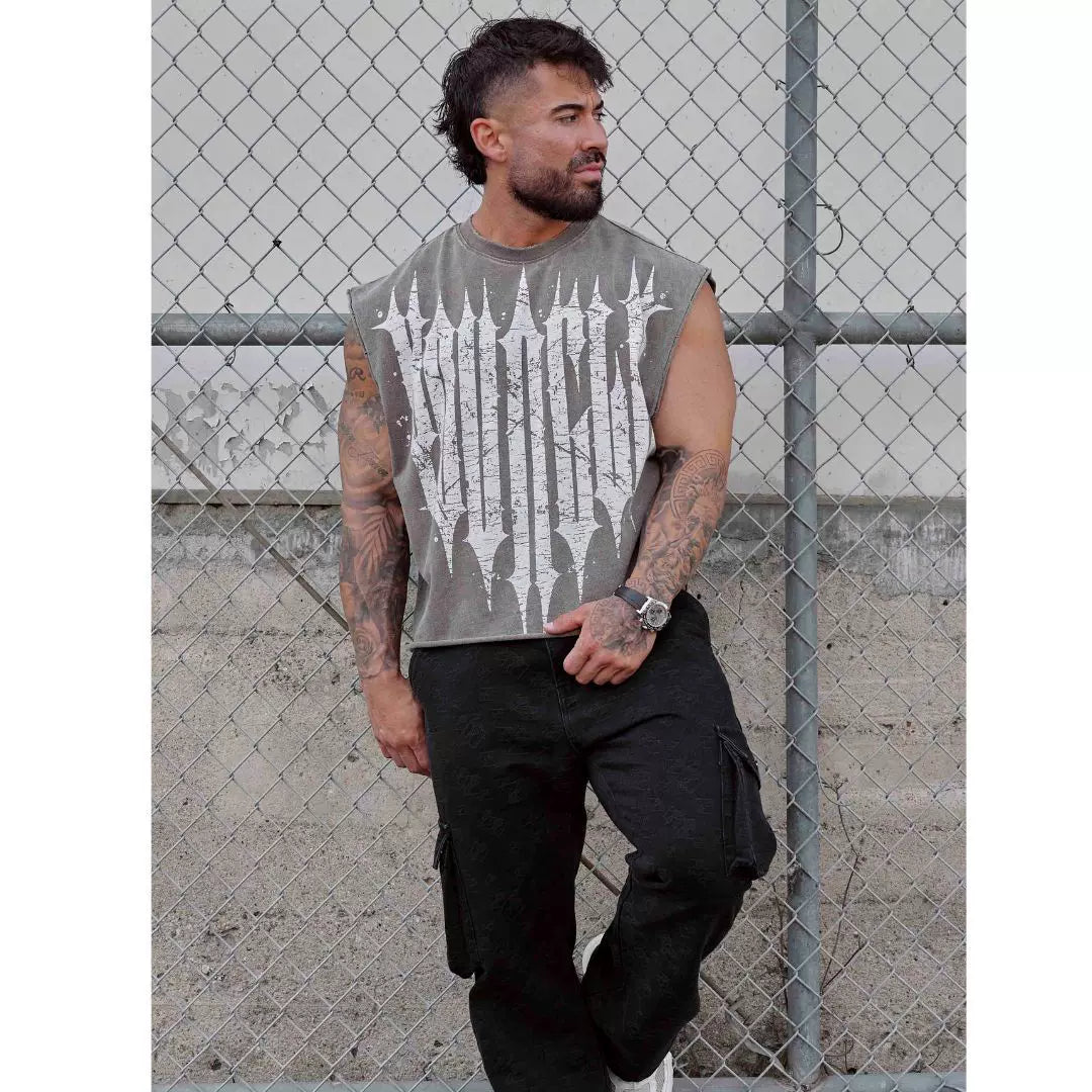 YOONGLA American Summer New Men's Tank Top Jogger Fitness Fitness Sleeveless T-shirt Tank Top