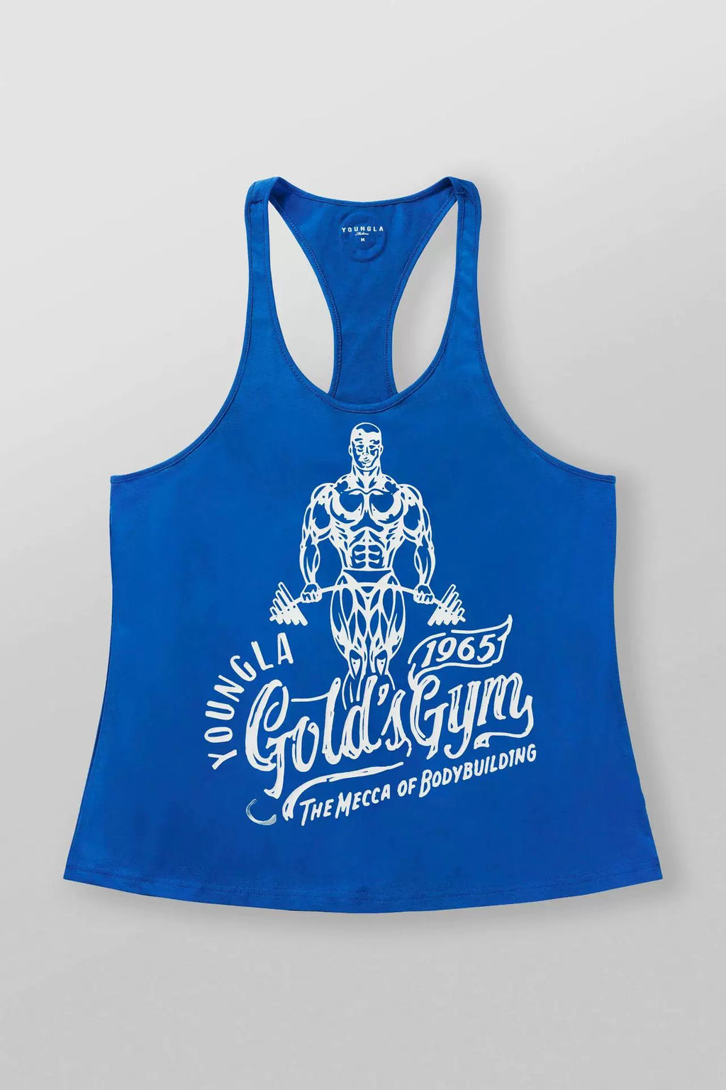 YOUNG LA New Men's Tank Top Outdoor Running Training Sports Fitness Fast Drying Breathable Pure Cotton Printed Top