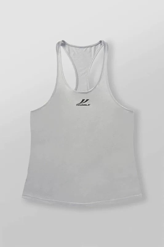 YOONGLA Summer Men's Fitness Shirt Sleeveless Tank Top Quick drying Stretch Sports Training Running High stretch Top