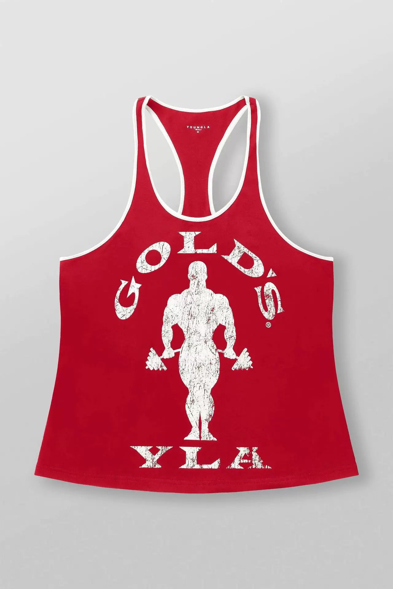 YOUNG LA New Men's Tank Top Outdoor Running Training Sports Fitness Fast Drying Breathable Pure Cotton Printed Top