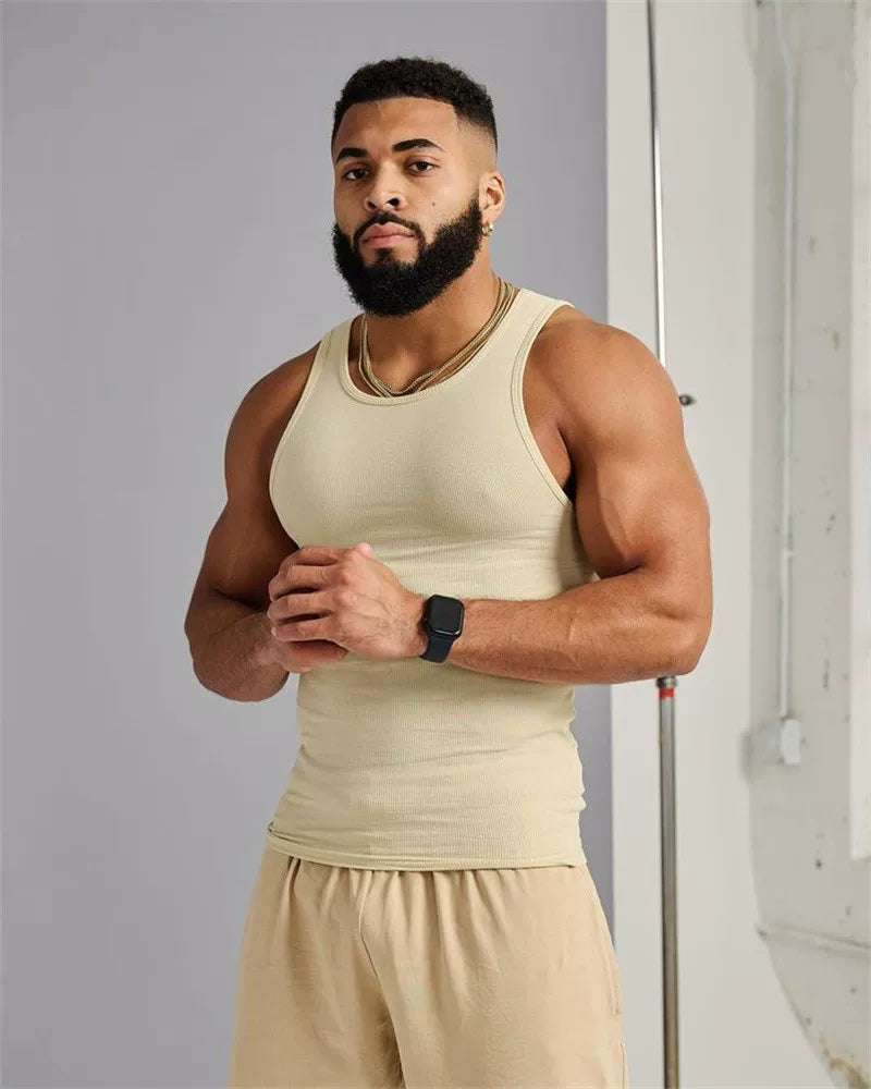YONGLA men's shorts for summer sports and leisure, quick drying breathable beach pants, basketball training vest, camisole