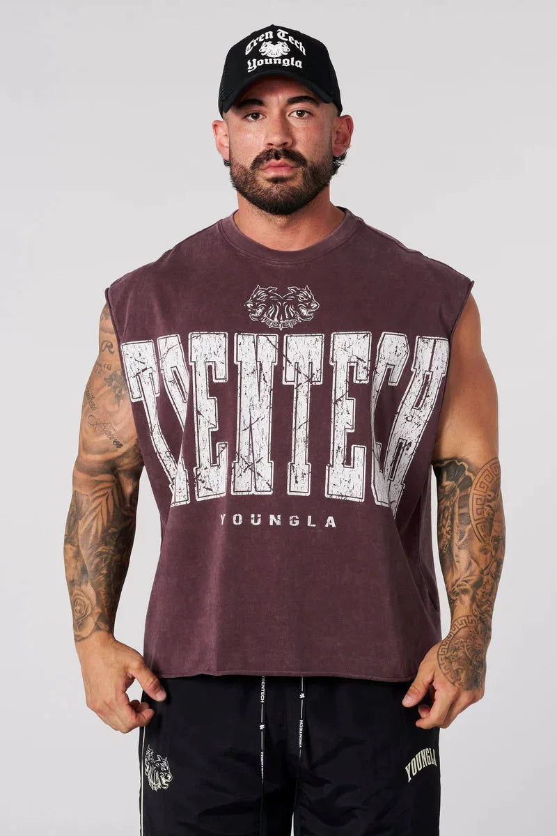 YOONGLA American Summer New Men's Tank Top Jogger Fitness Fitness Sleeveless T-shirt Tank Top