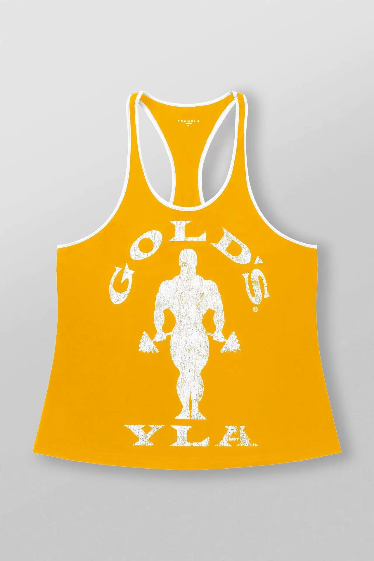 YOUNG LA New Men's Tank Top Outdoor Running Training Sports Fitness Fast Drying Breathable Pure Cotton Printed Top