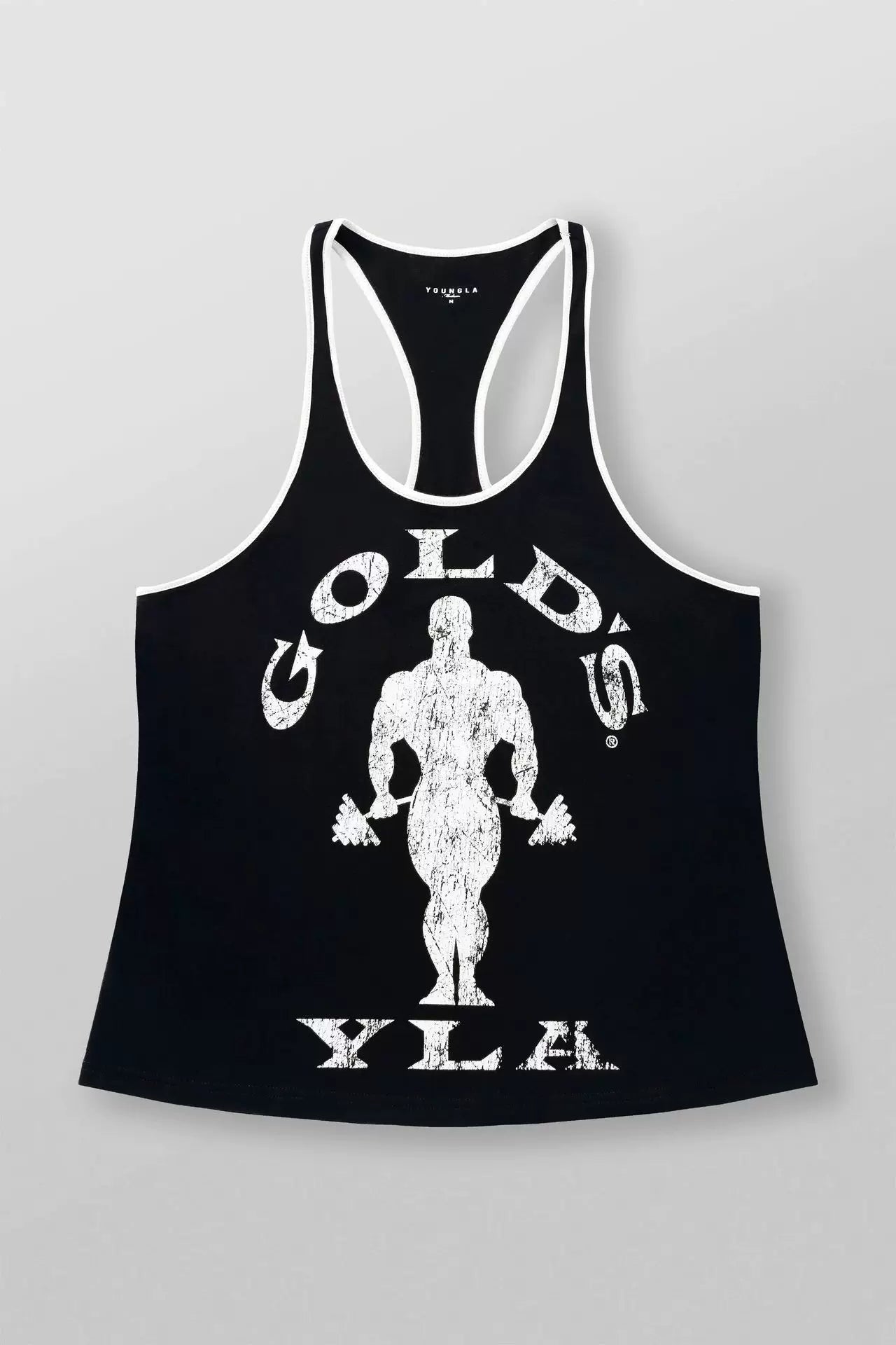 YOUNG LA New Men's Tank Top Outdoor Running Training Sports Fitness Fast Drying Breathable Pure Cotton Printed Top