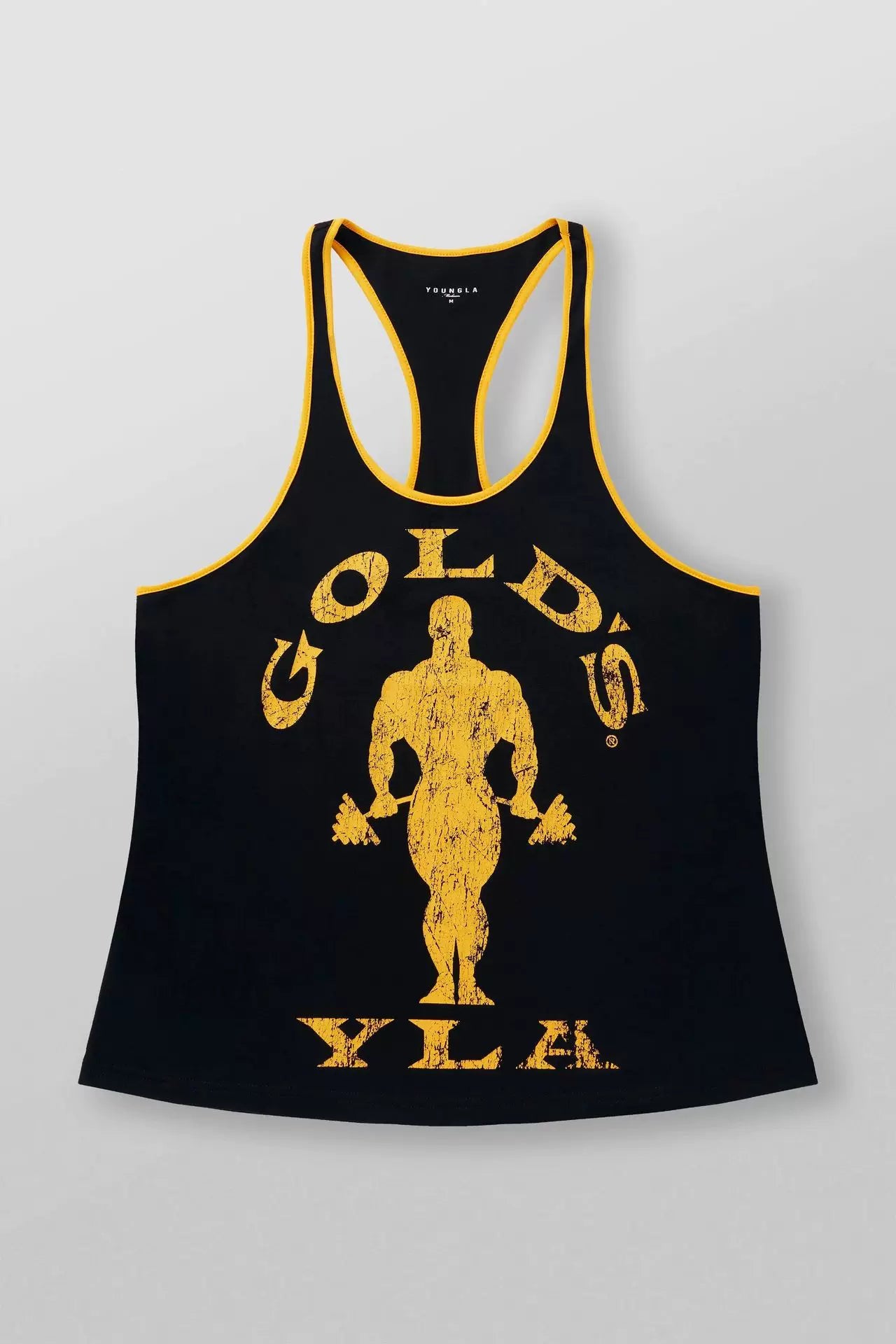 YOUNG LA New Men's Tank Top Outdoor Running Training Sports Fitness Fast Drying Breathable Pure Cotton Printed Top