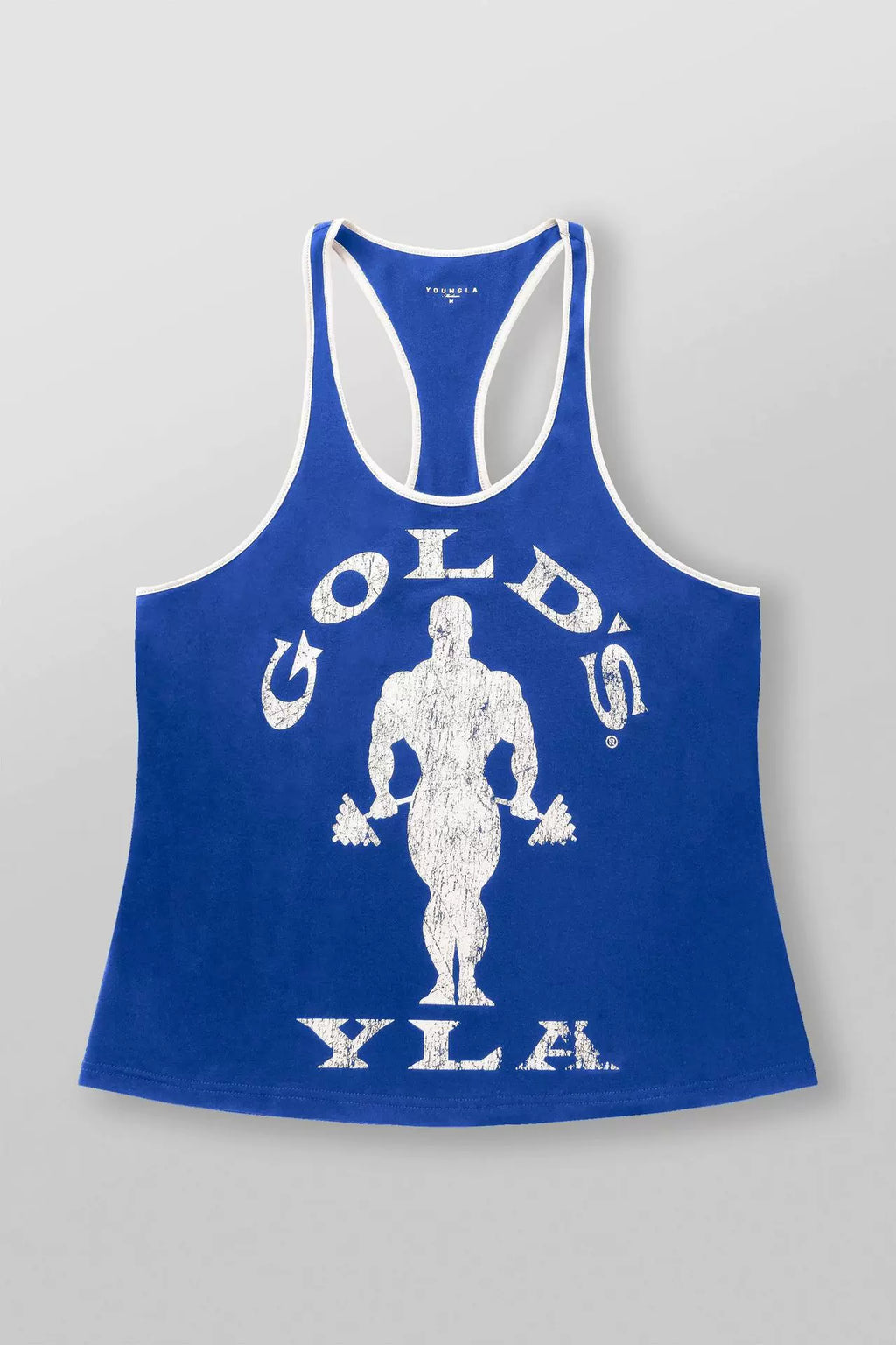 YOUNG LA New Men's Tank Top Outdoor Running Training Sports Fitness Fast Drying Breathable Pure Cotton Printed Top