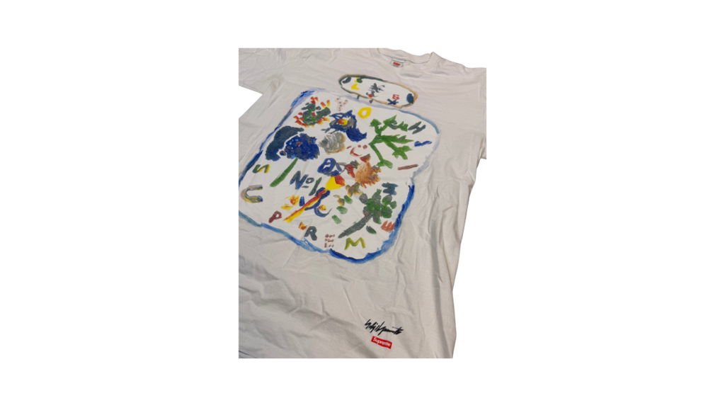 Supreme Yohji Yamamoto Paint Tee White (FW22) (P)