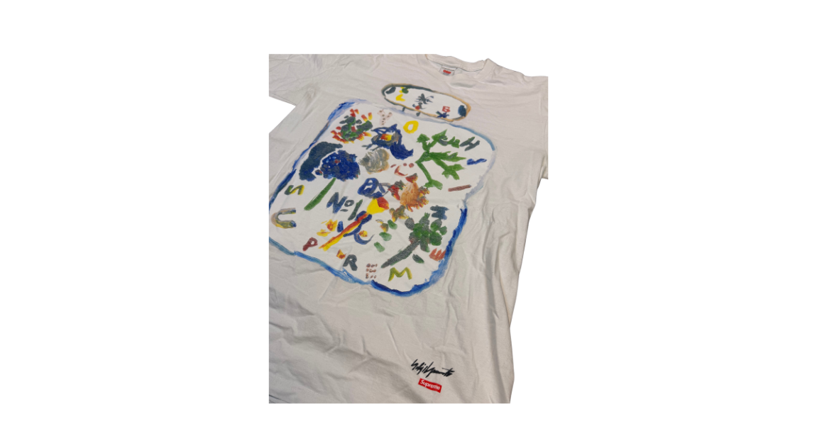 Supreme Yohji Yamamoto Paint Tee White (FW22) (P)