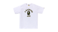 BAPE College Tee 1ST Camo White Green