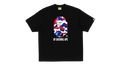 Bape Camo Ape Head Tee London Black