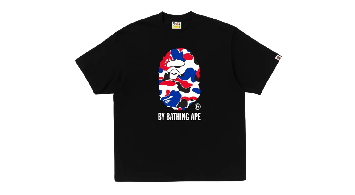 Bape Camo Ape Head Tee London Black